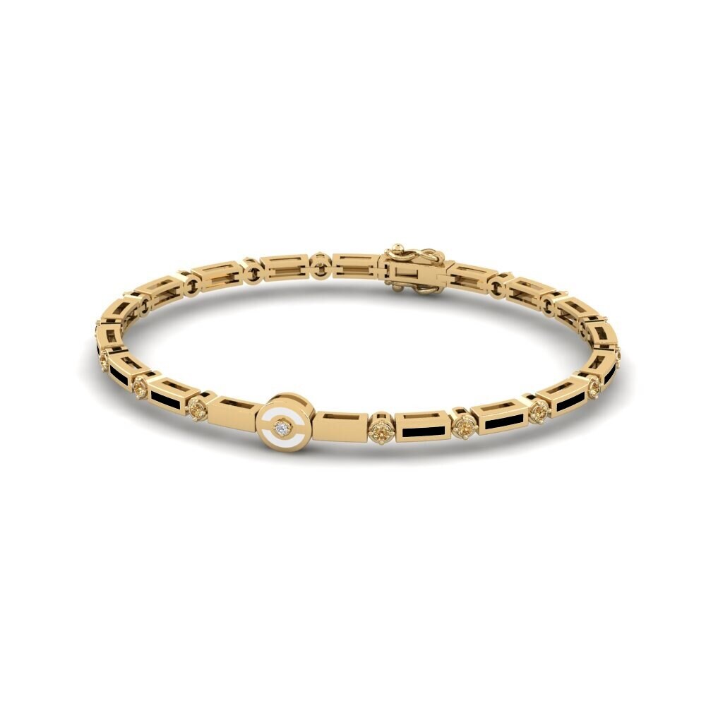 Brown Diamond Women's Bracelet Infinito
