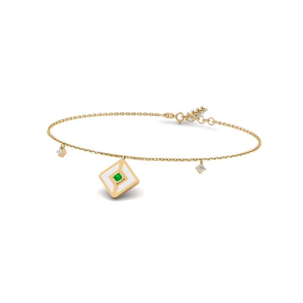 Emerald Women's Bracelet Insied