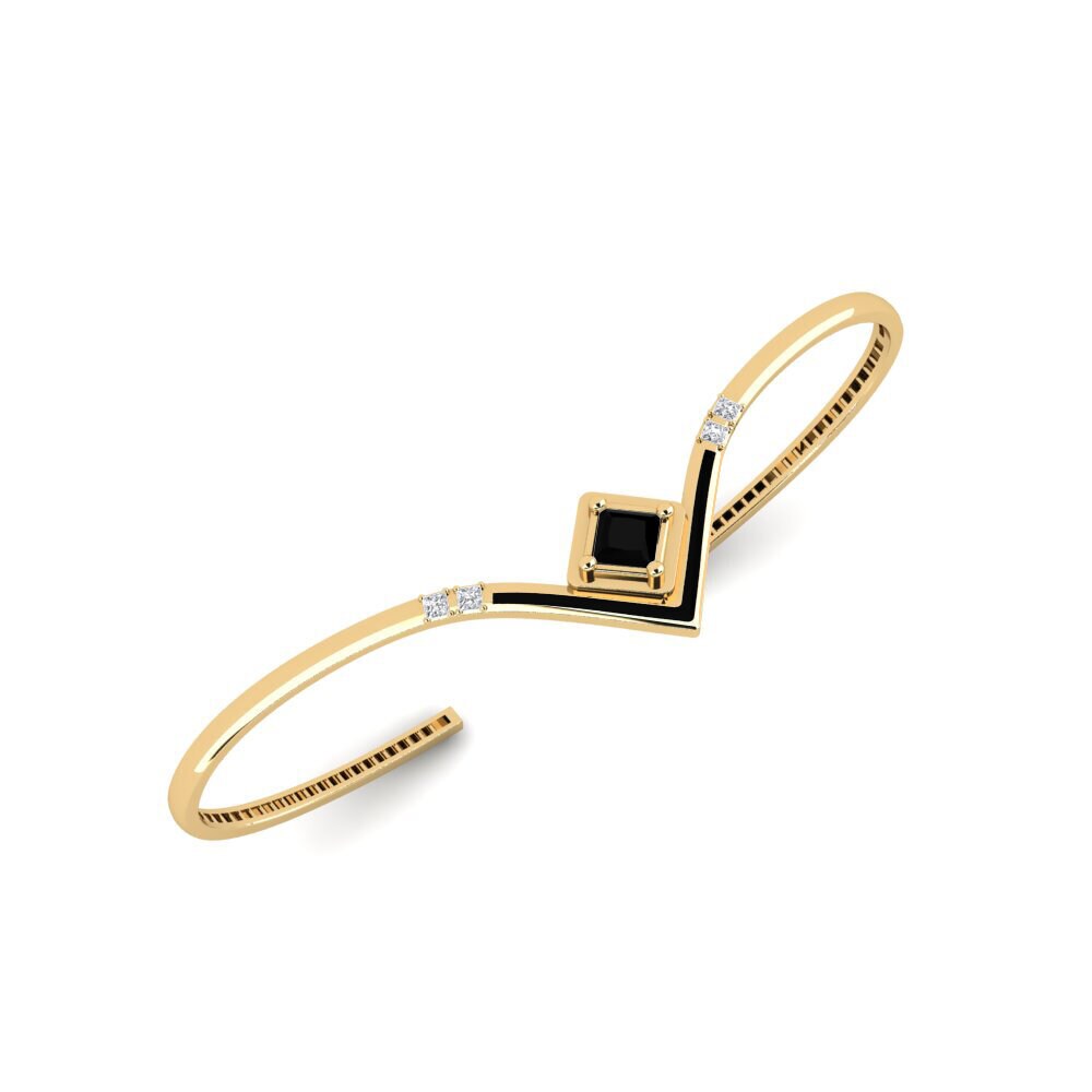 Black Onyx Palm Cuff Konnyu