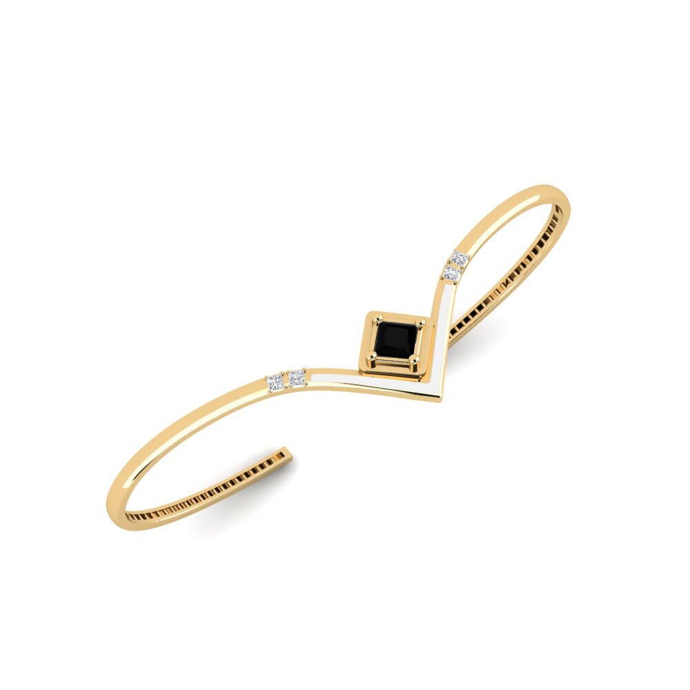 Diamante Negro Pulsera de palma Konnyu