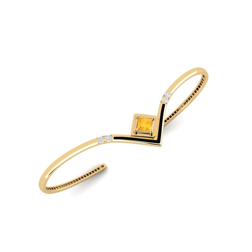 Citrine Palm Cuff Konnyu
