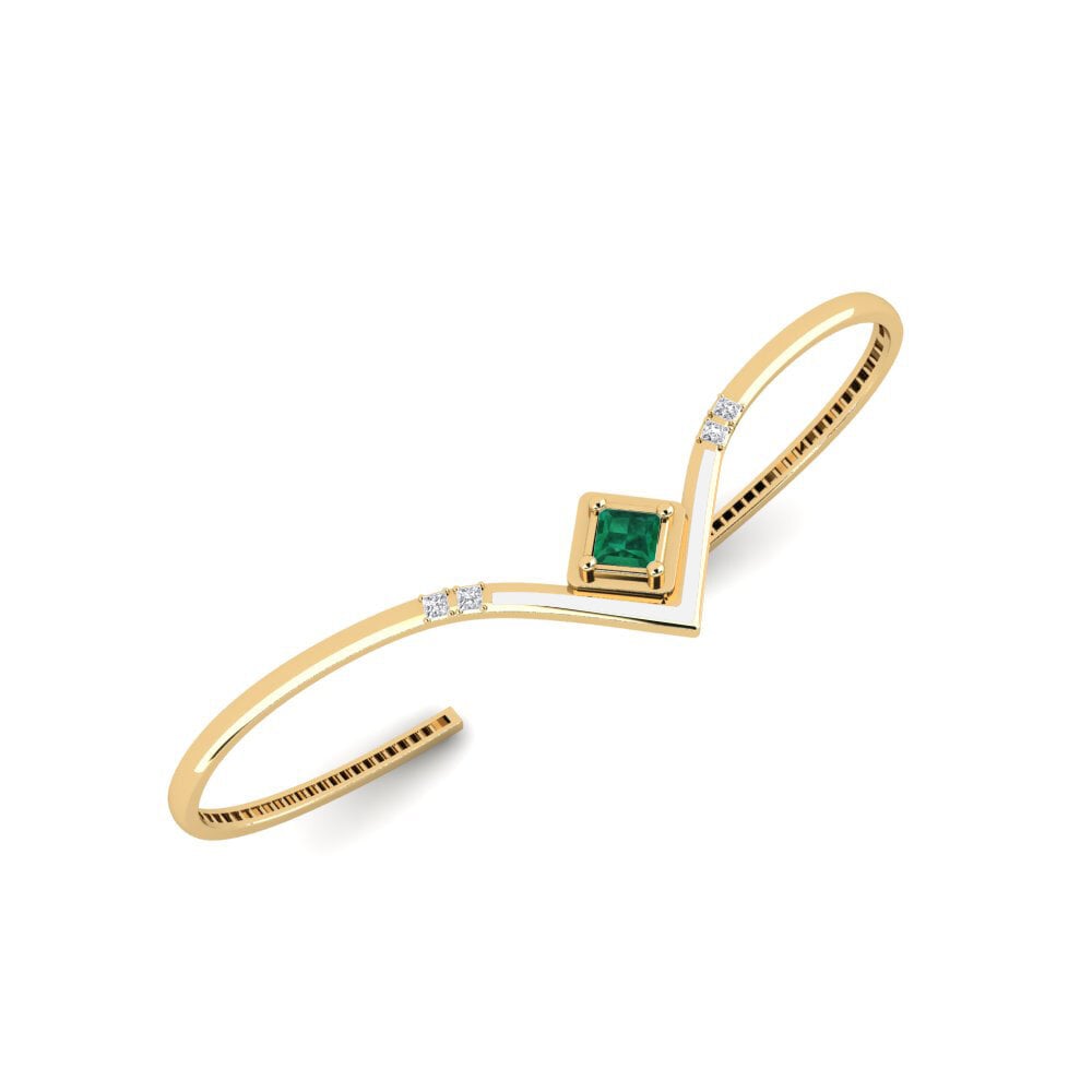 Emerald Palm Cuff Konnyu