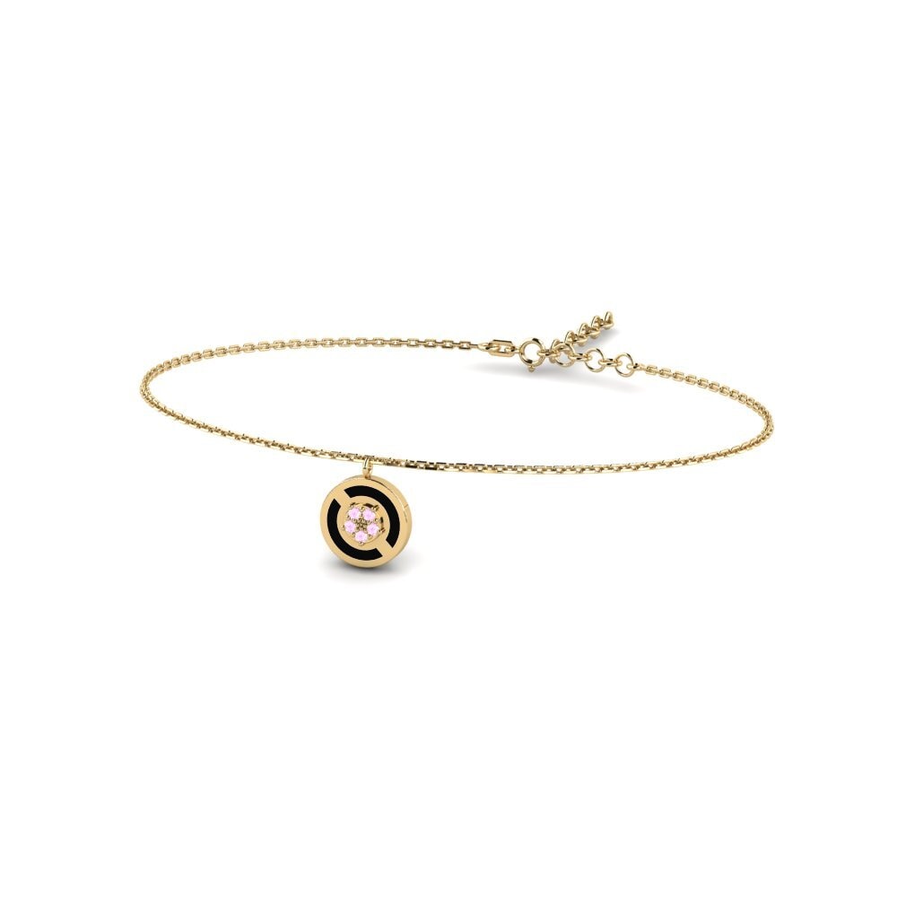 Pink Sapphire Women's Bracelet Kwadrat