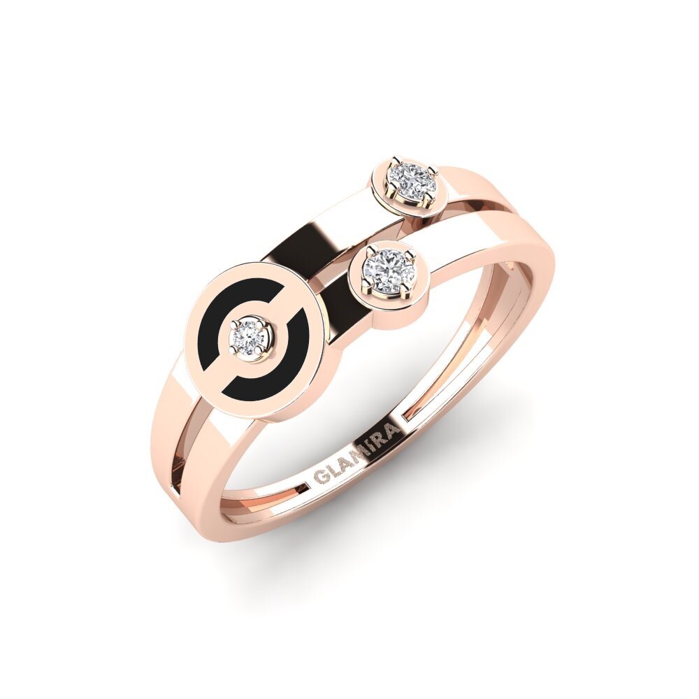 14ct Rose Gold Ring Lecce