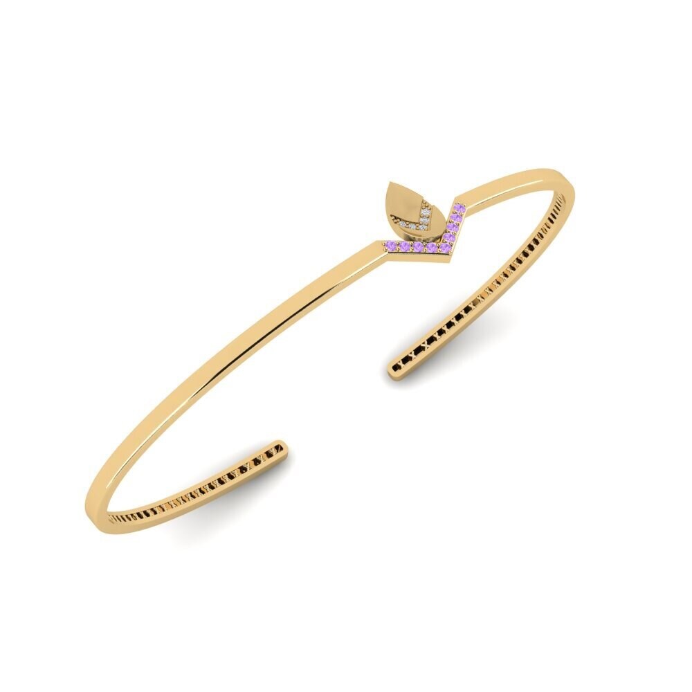 Amethyst Palm Cuff Mistik