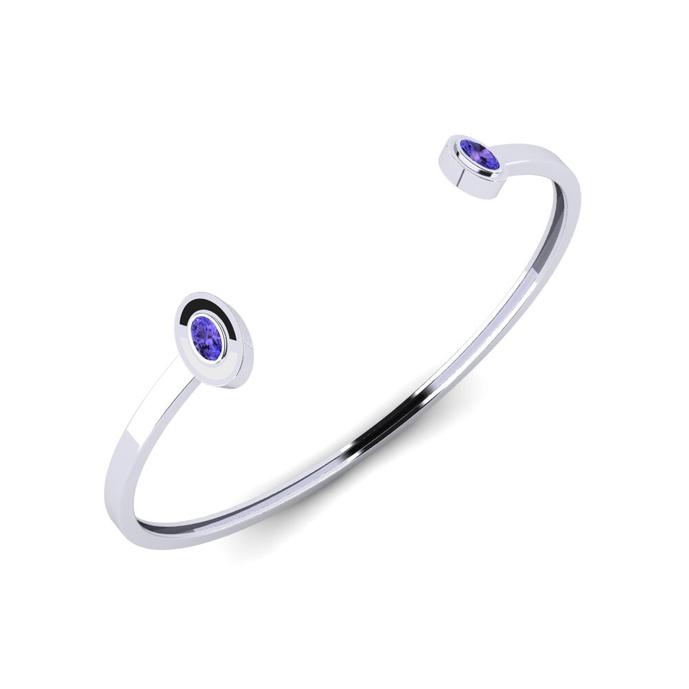Plata 925 Tanzanita Pulsera de Mujer Torino