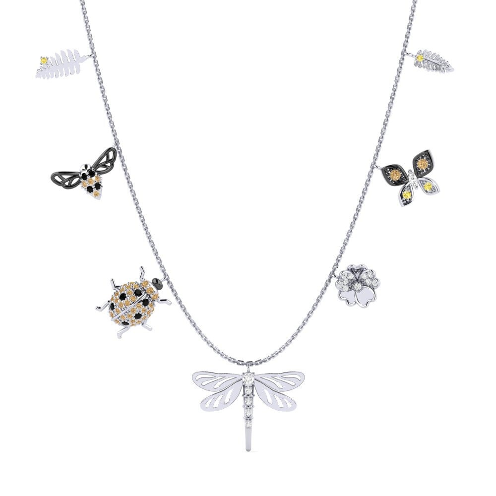 950 Platinum Yellow Sapphire Women's Necklace Almeirim
