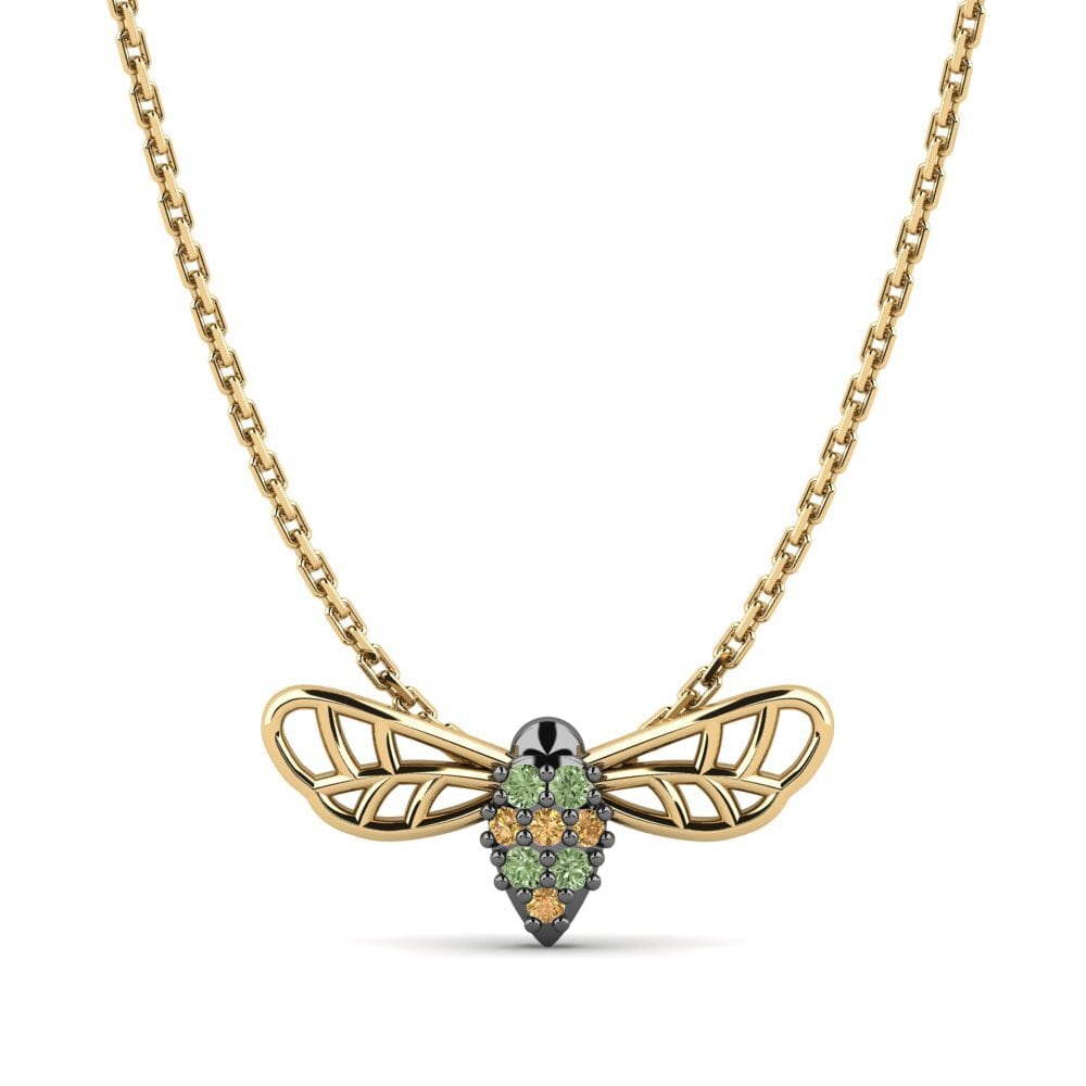 Green Diamond Women's Pendant Asfikleias