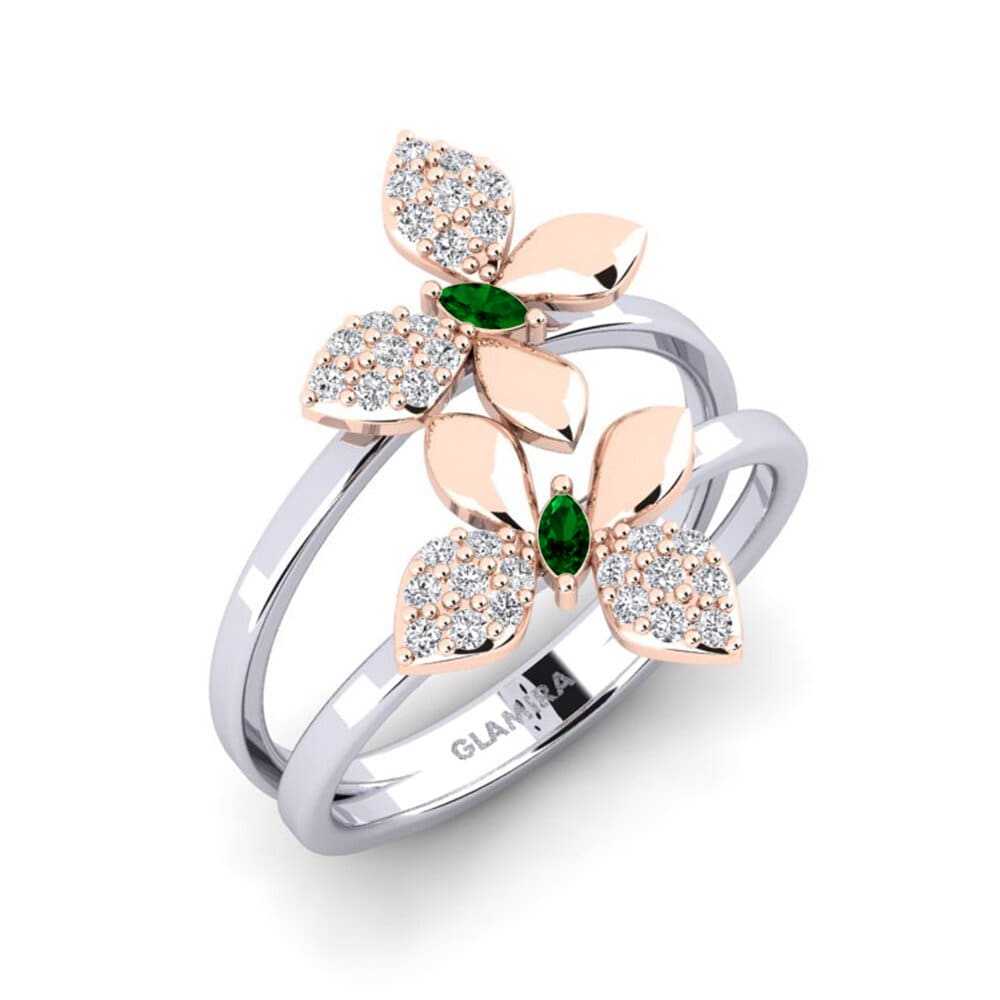 Green Zirconia Ring Callalily