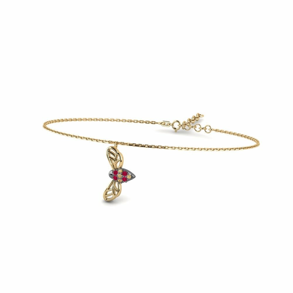 Robijn Dames Armband Ymittou