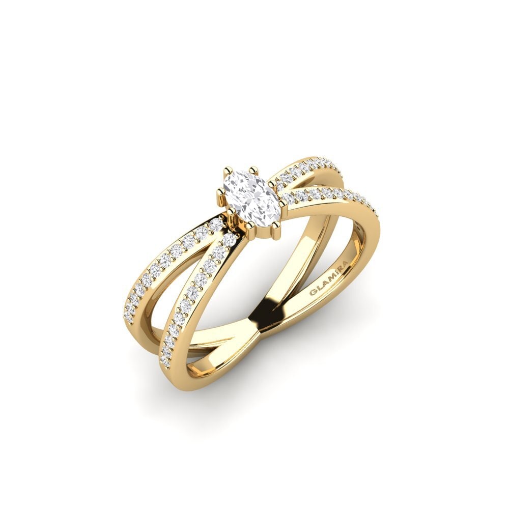 White sapphire Engagement Ring Ammo