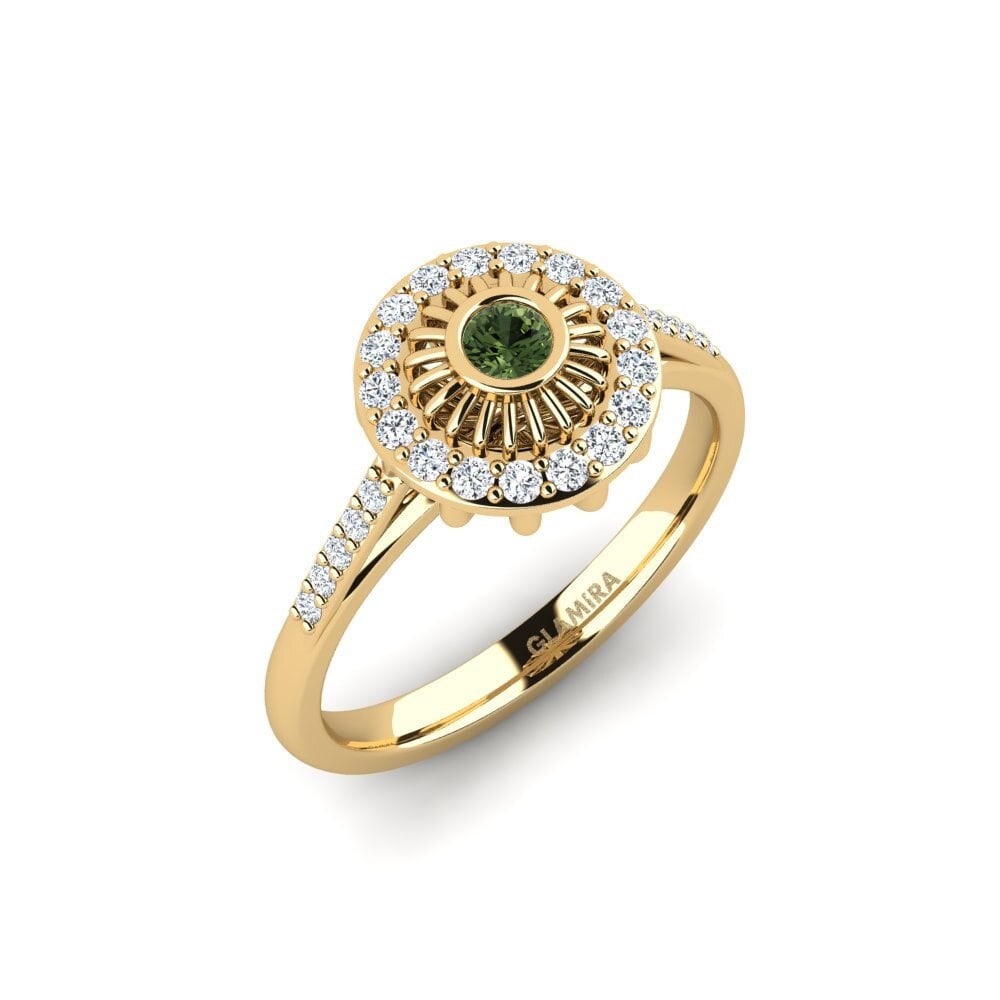Green Sapphire Engagement Ring Barthil