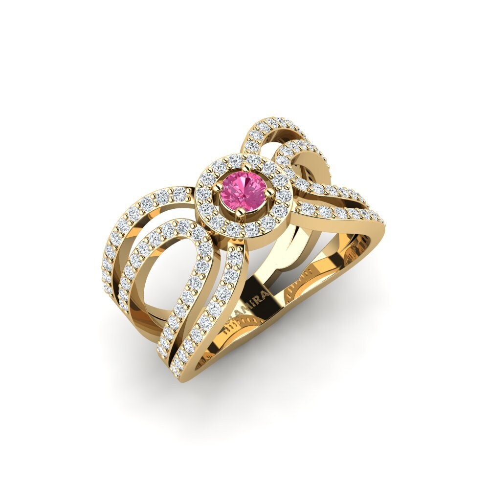 Pink Tourmaline Engagement Ring Bilyce