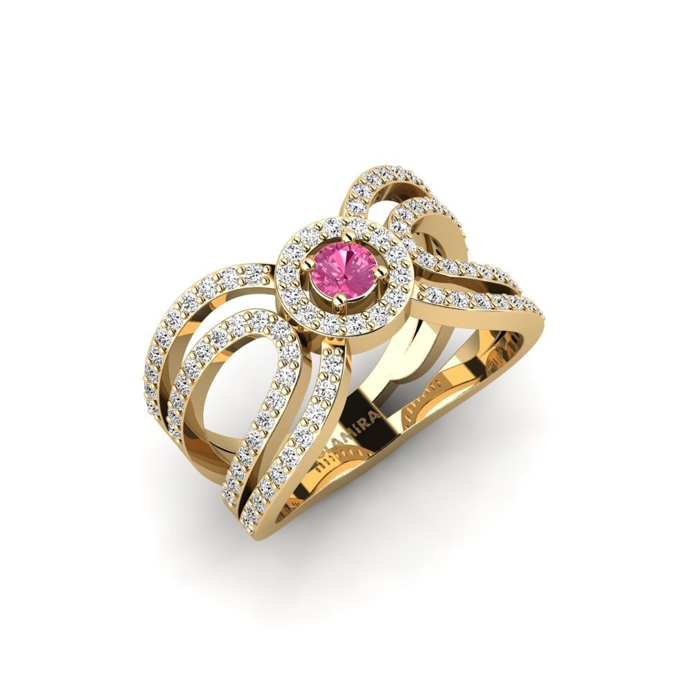 Pink Tourmaline Engagement Ring Bilyce