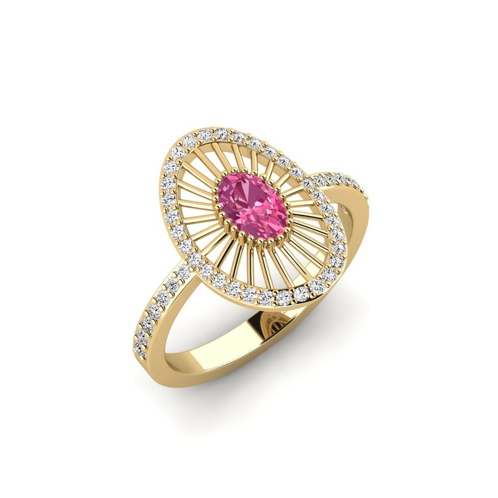 Anello Bourbonne Tormalina Rosa