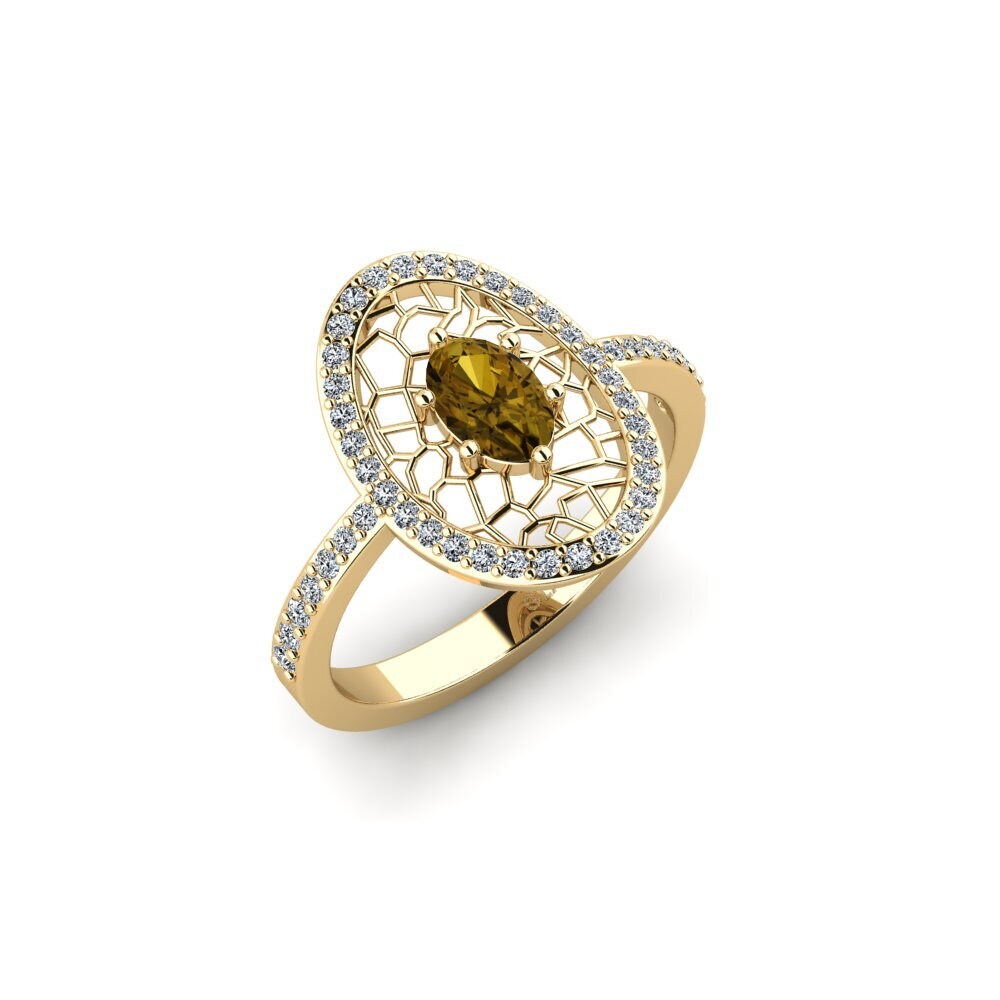 Brown Zircon Ring Bourgc