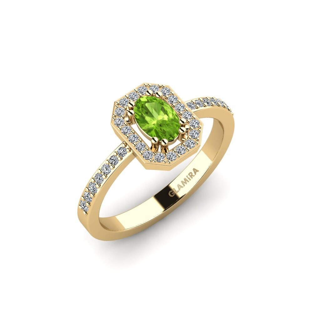 Peridot Engagement Ring Bughein