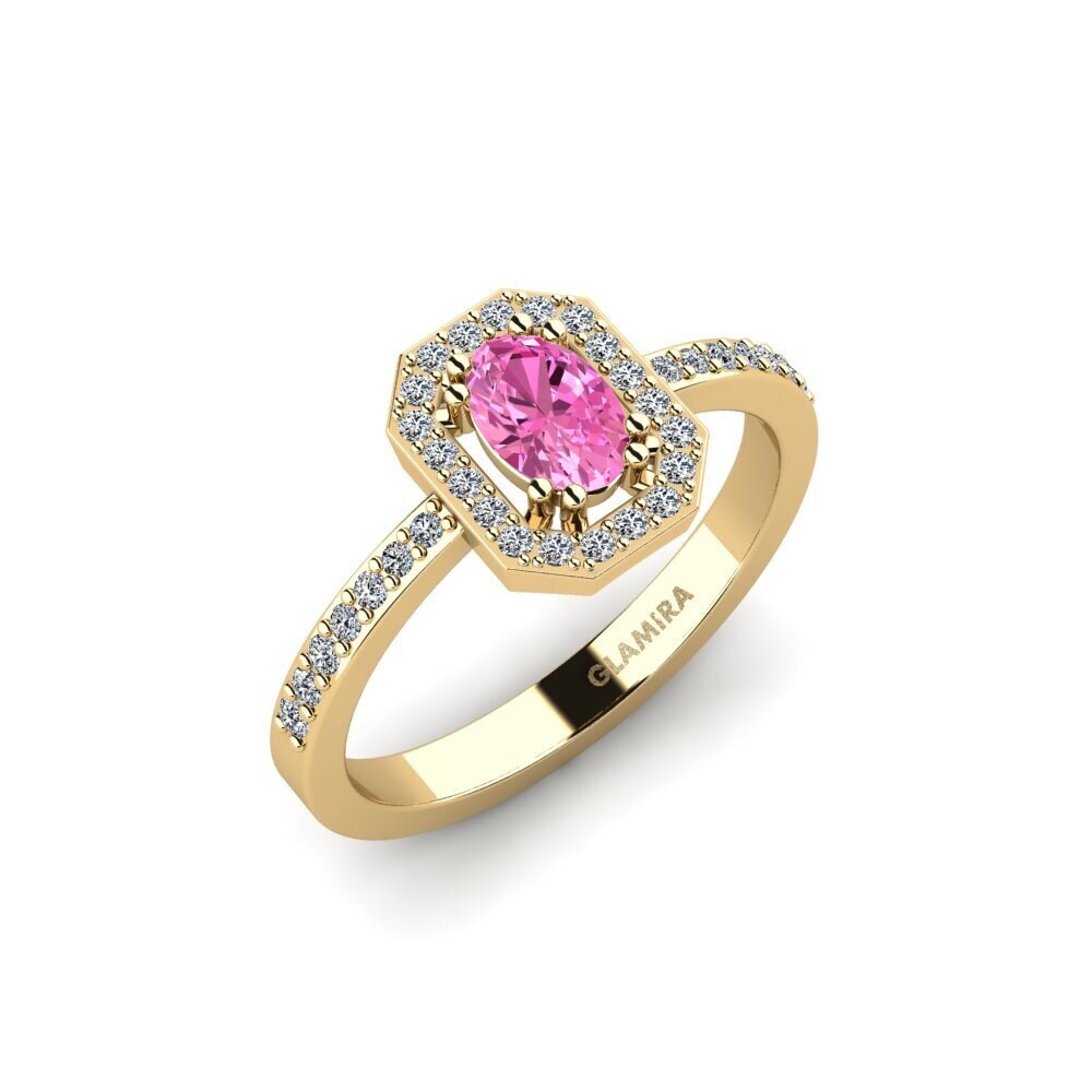 Pink Topaz Engagement Ring Bughein