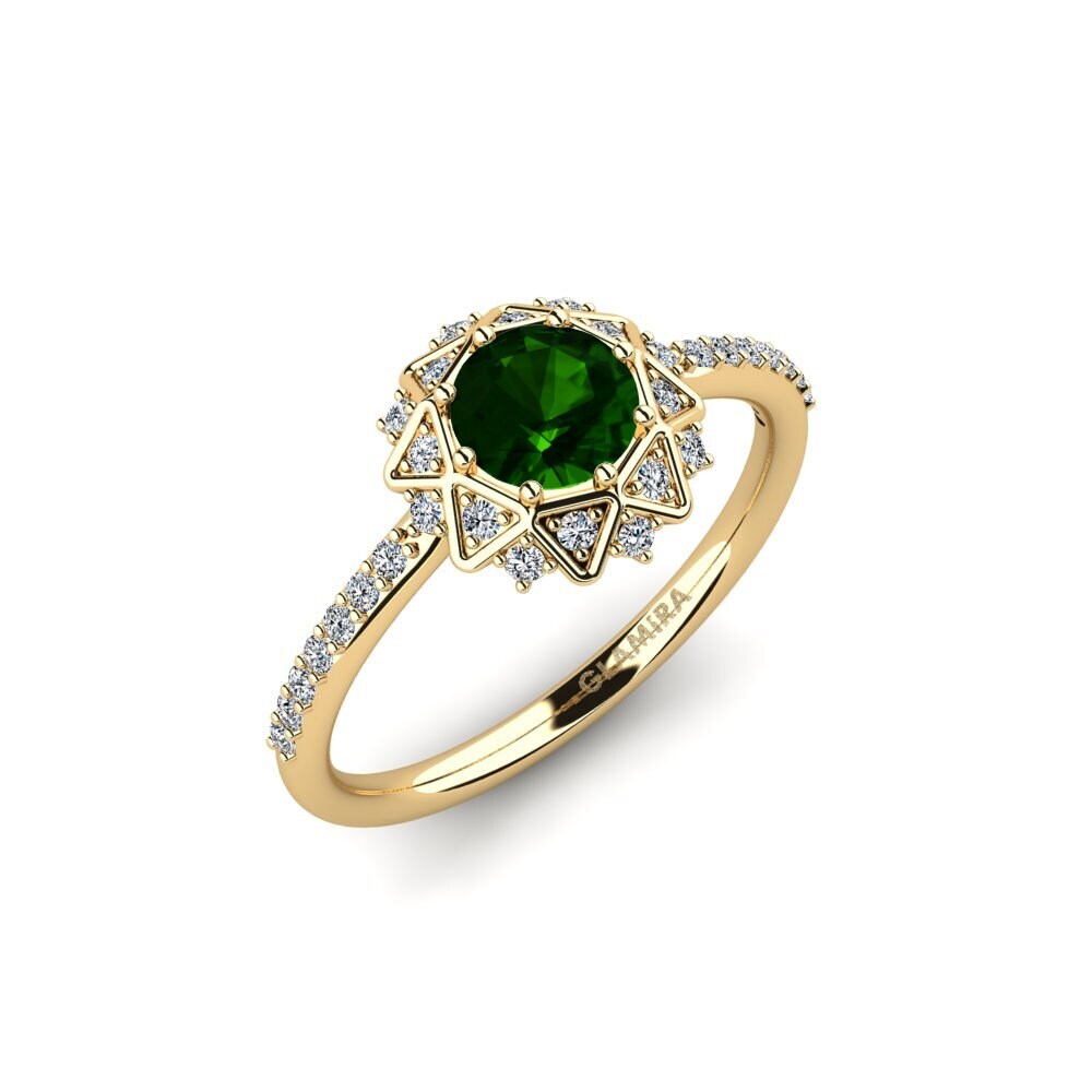 Green Tourmaline Engagement Ring Ciph