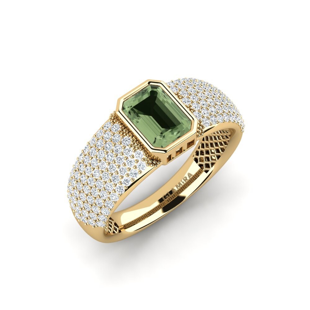 Green Sapphire Engagement Ring Cordeliere