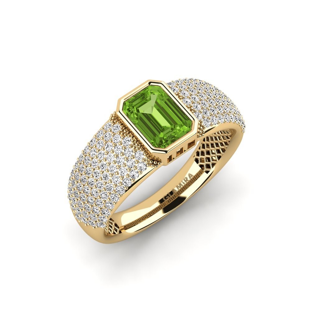 Peridot Engagement Ring Cordeliere