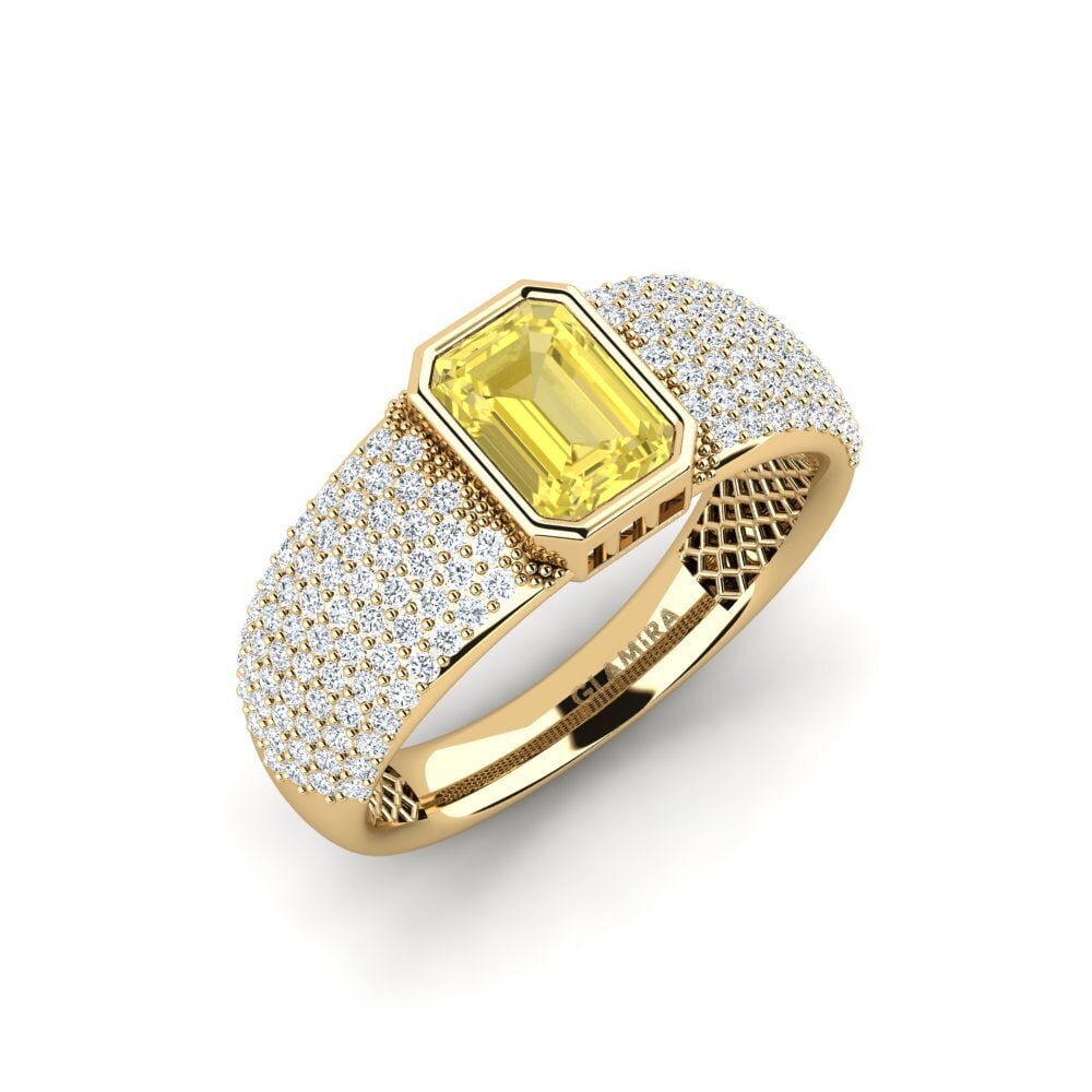 Yellow Sapphire Engagement Ring Cordeliere