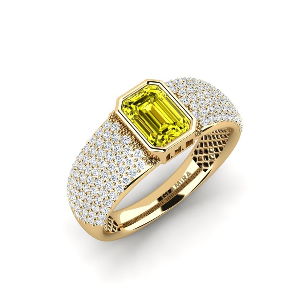 Yellow Diamond Engagement Ring Cordeliere
