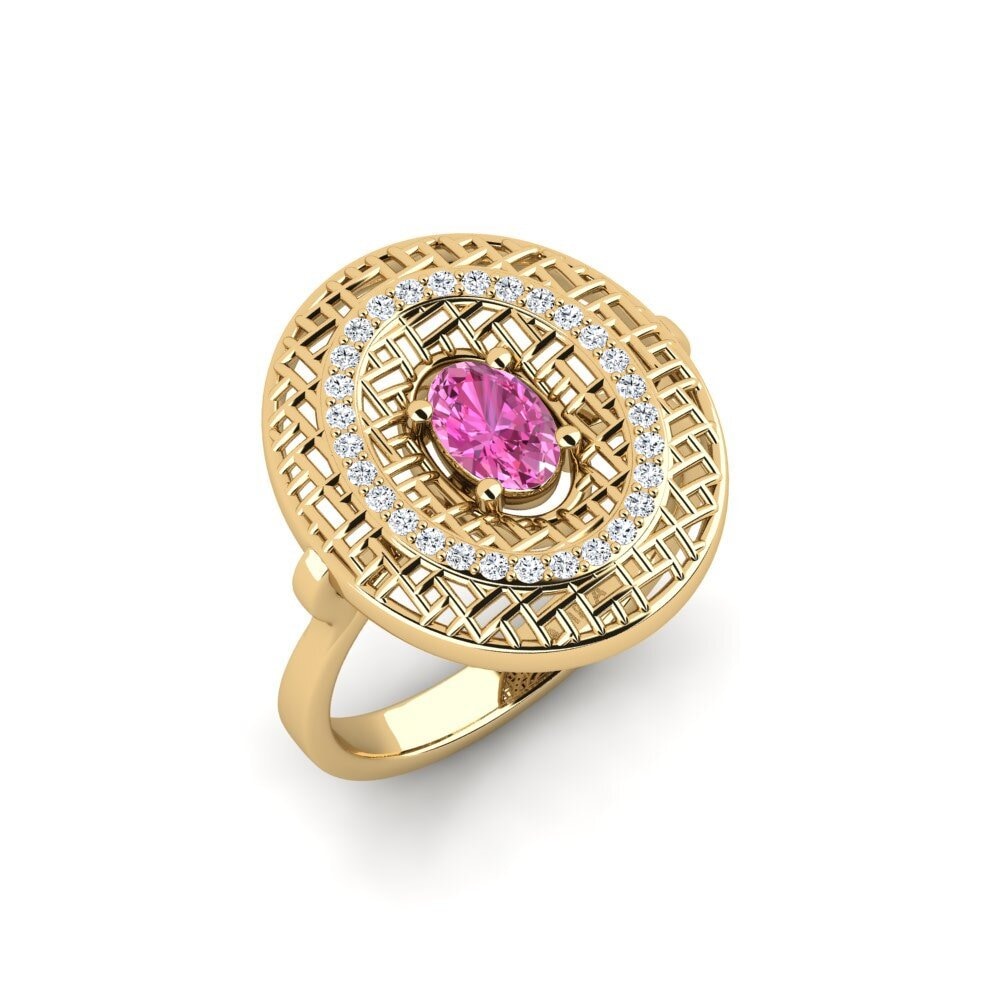Pink Topaz Ring Cund