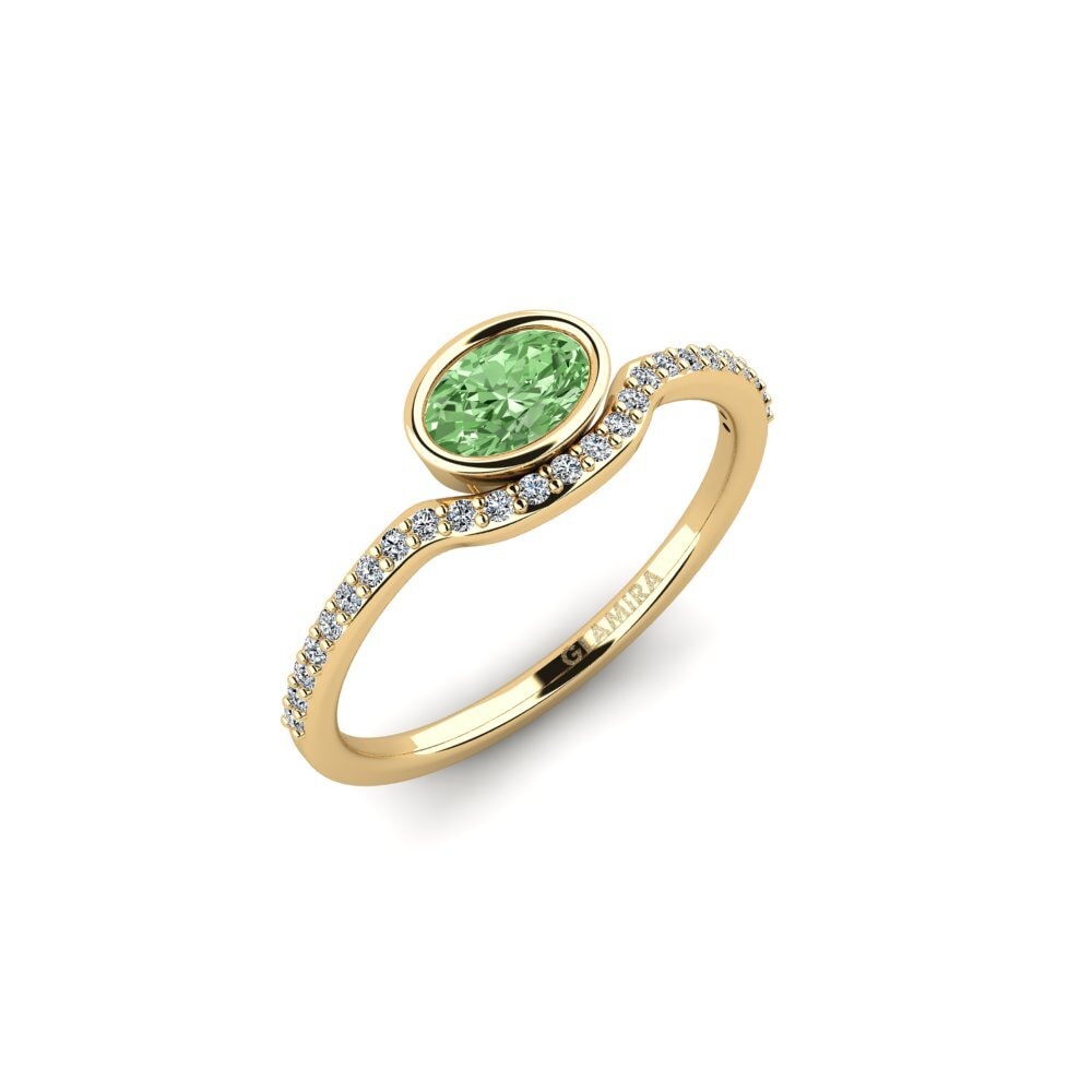 Green Diamond Engagement Ring Edel