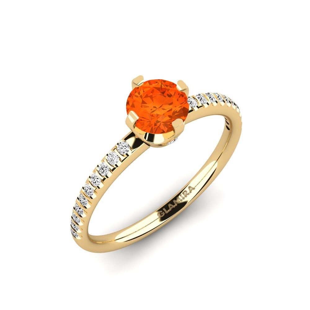 Fire-Opal Engagement Ring Entinni