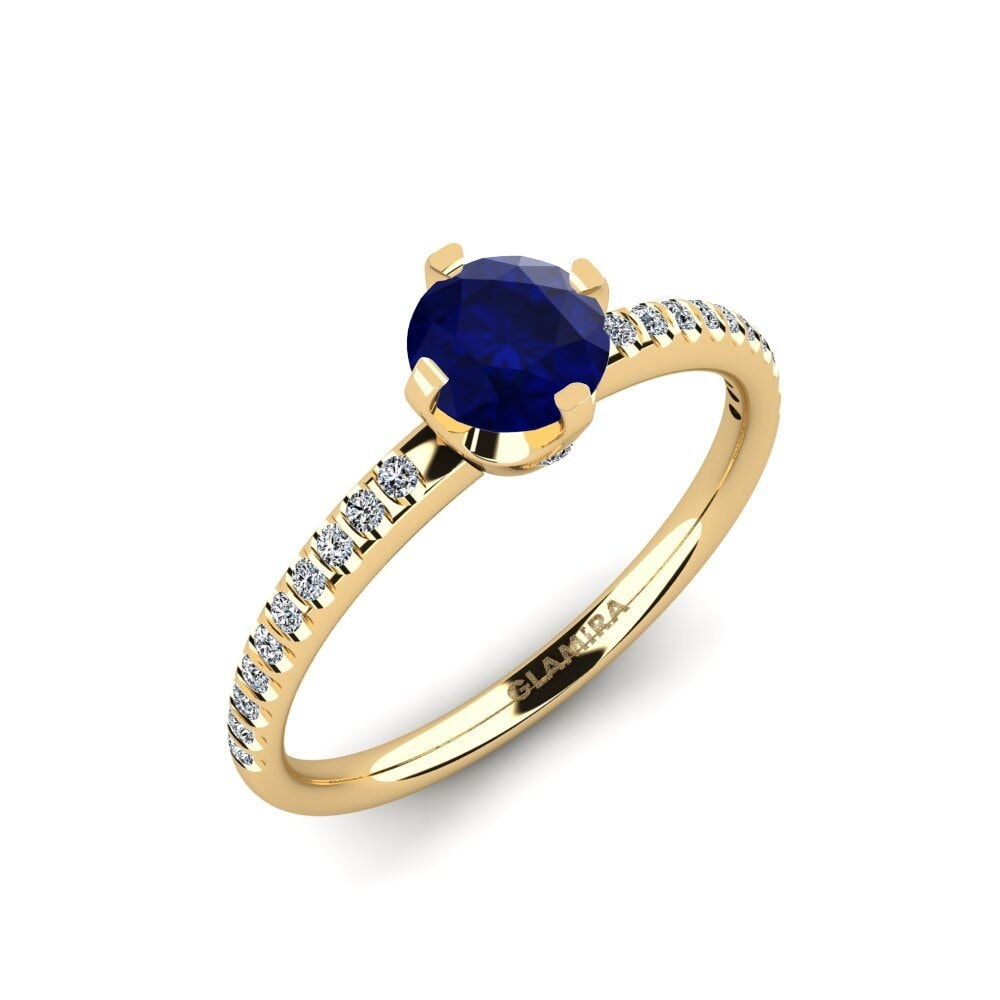 Sapphire Engagement Ring Entinni