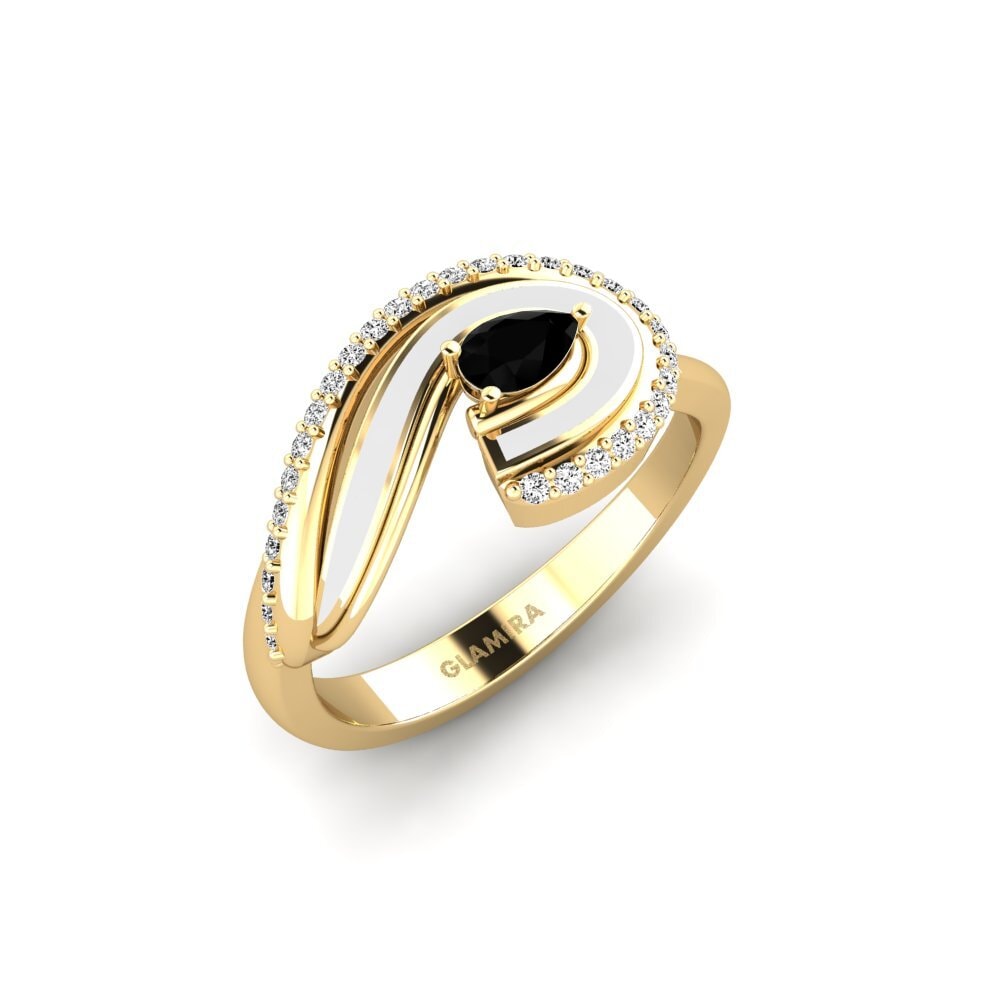 Schwarzer Onyx Ring Eors