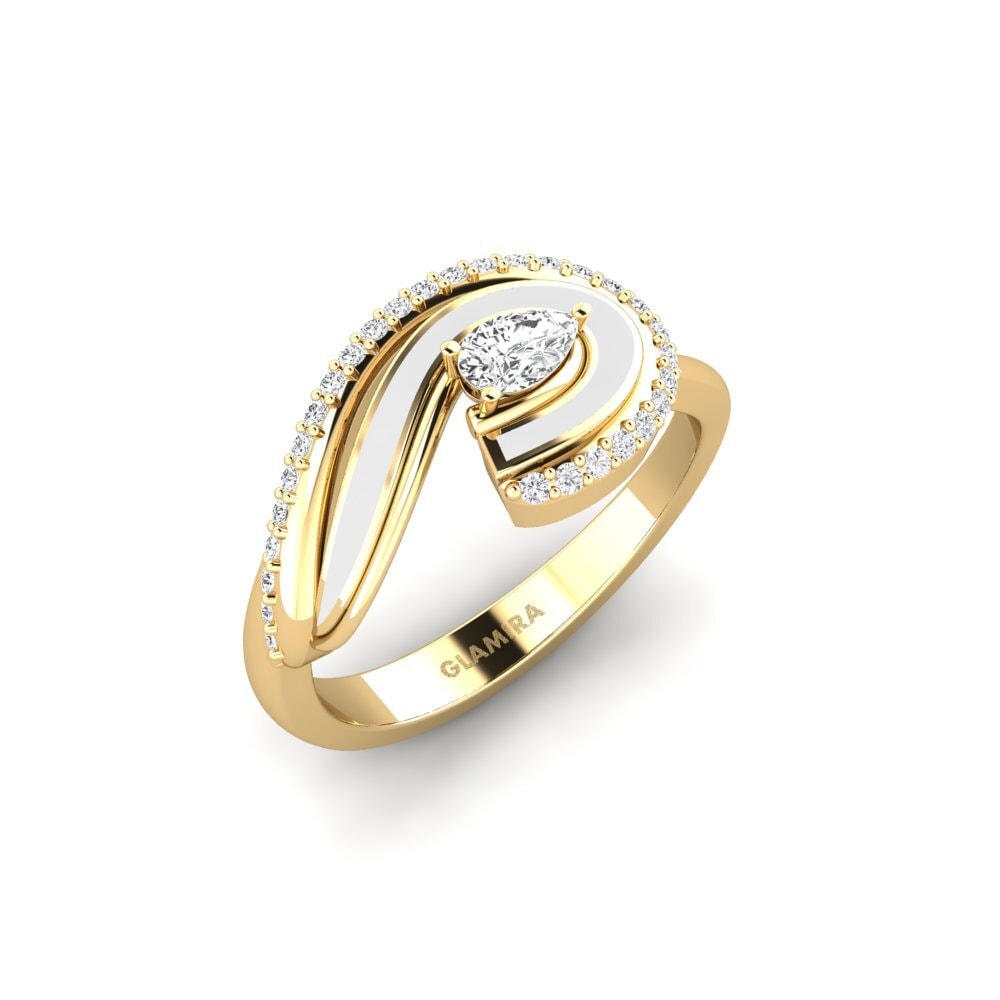 Weißer Saphir Ring Eors