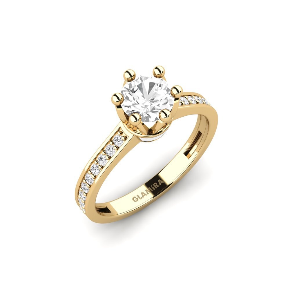 Weißer Saphir Ring Epal