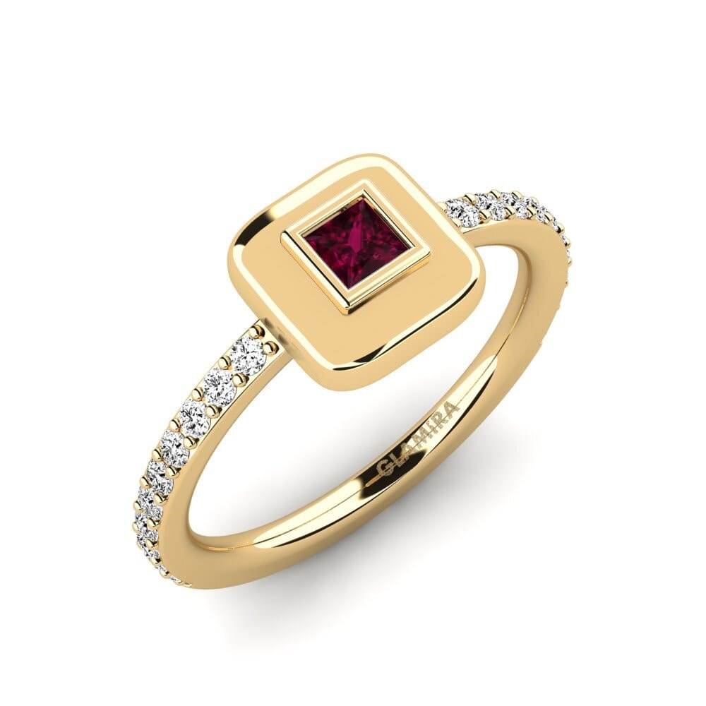 Rhodolite Garnet Engagement Ring Ezhanto