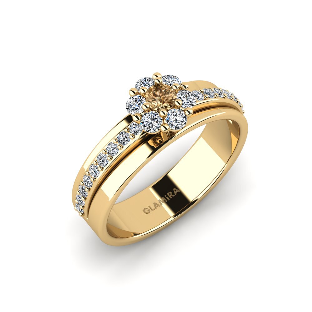 Brauner Diamant Ring Fecko