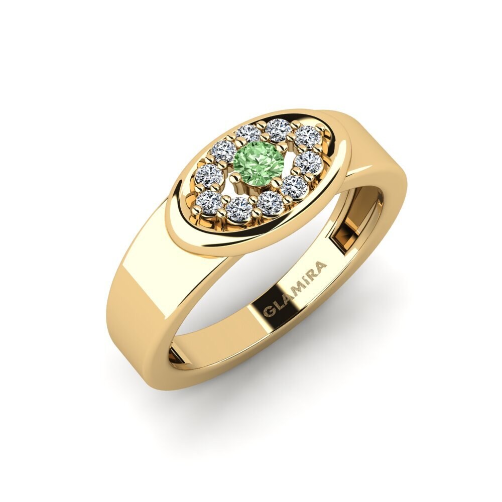 Diamante Verde Anillo Fenka