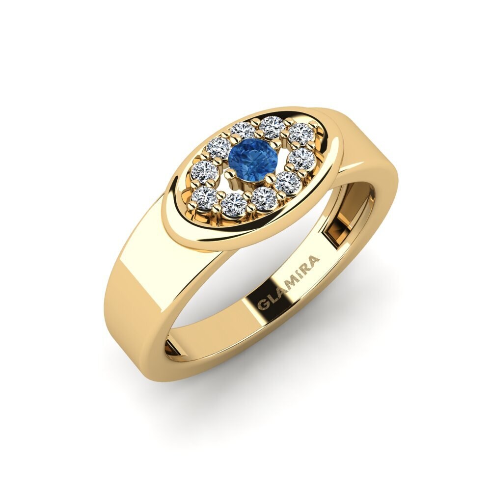 Zircone Bleu Foncé Bague Fenka