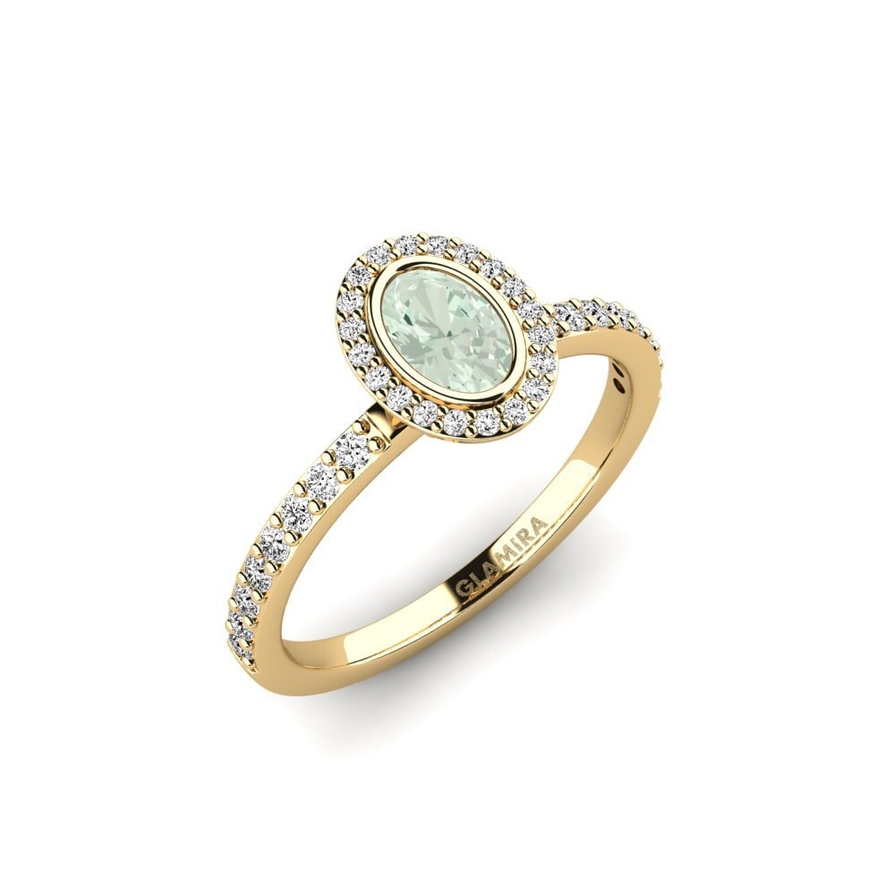 Amatista verde Anillo de compromiso Fenuritesan