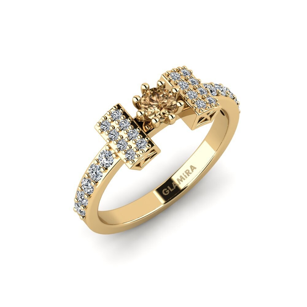Brown Diamond Engagement Ring Gidenes
