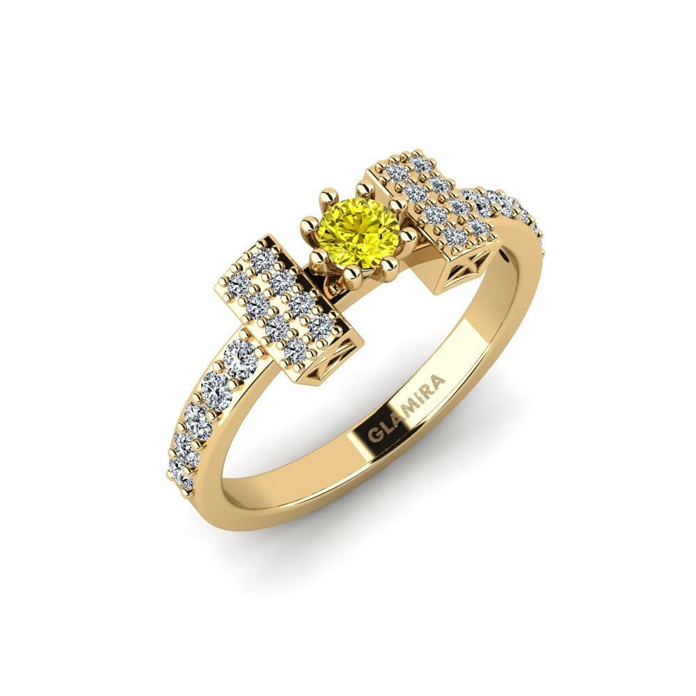 Yellow Diamond Engagement Ring Gidenes