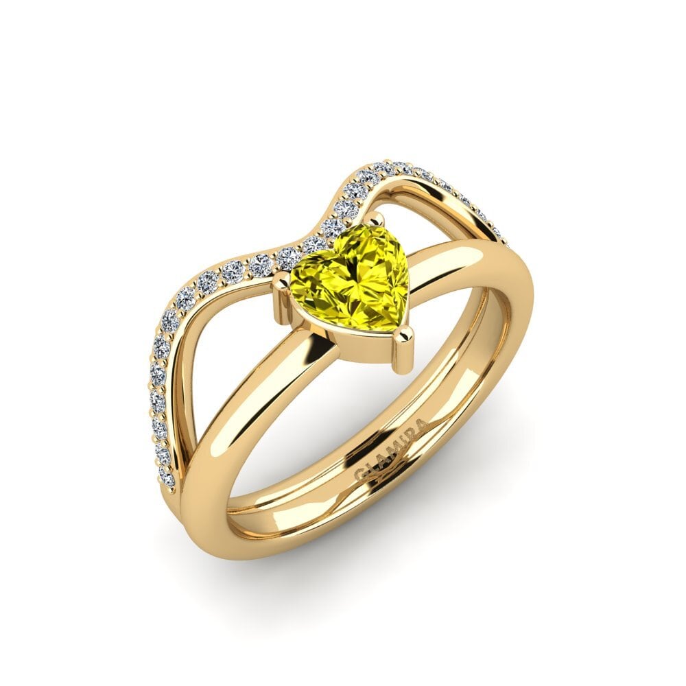 Yellow Diamond Engagement Ring Gystre