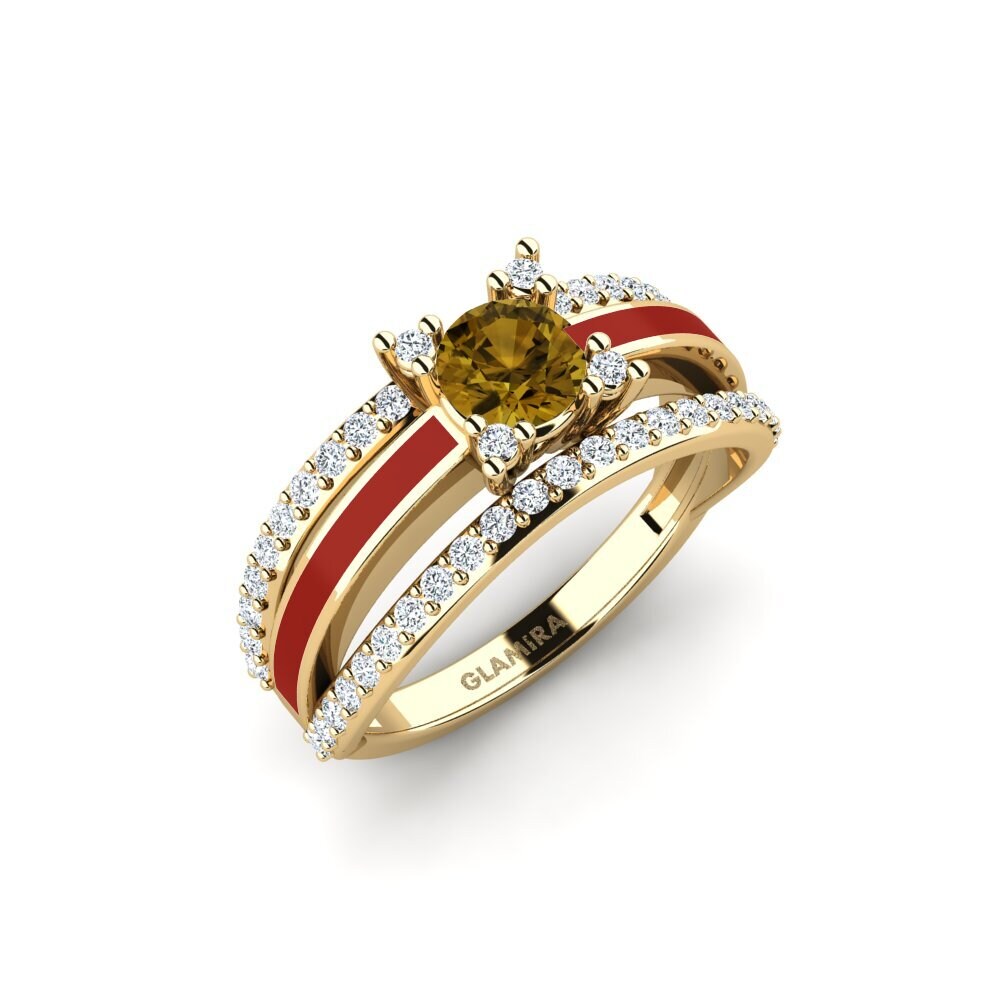 Brown Zircon Ring Hauli