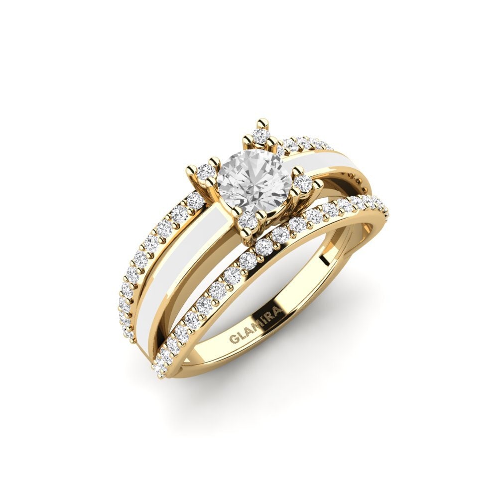 Weißer Saphir Ring Hauli