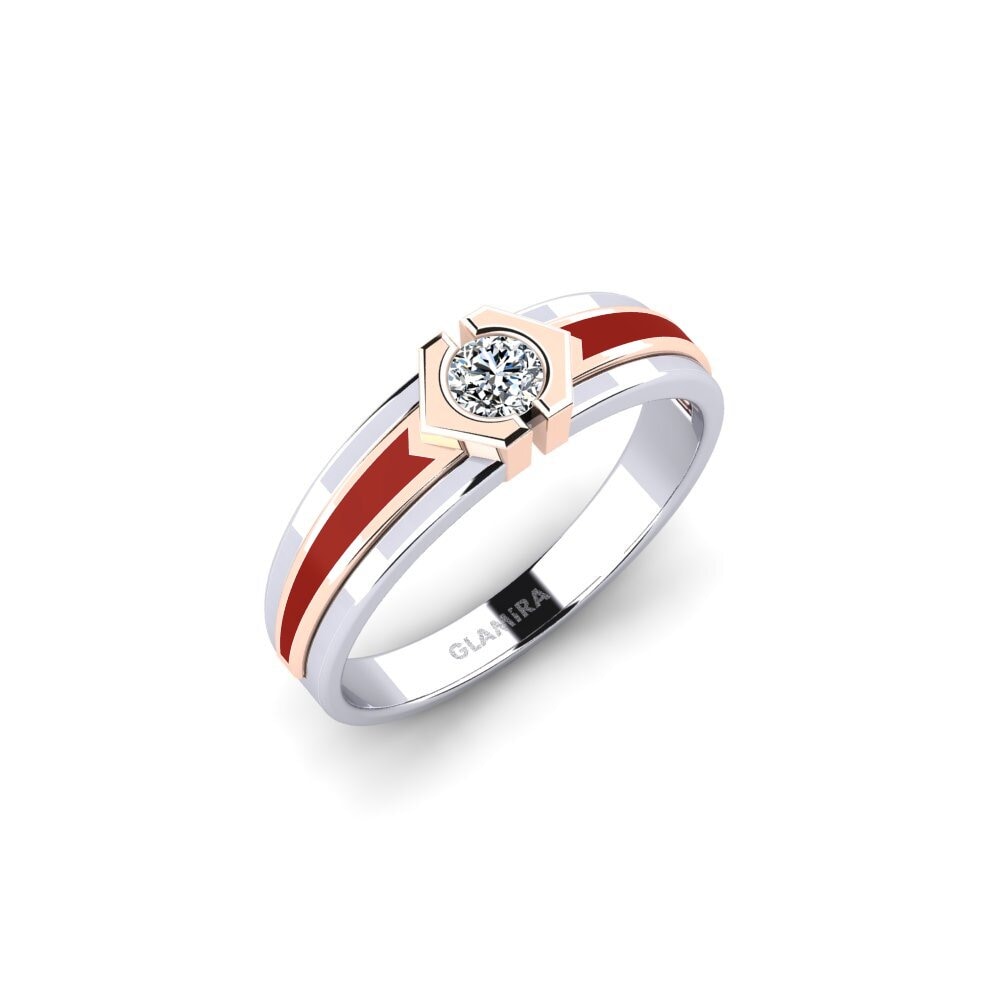 14ct White & Rose Gold Ring Hillet