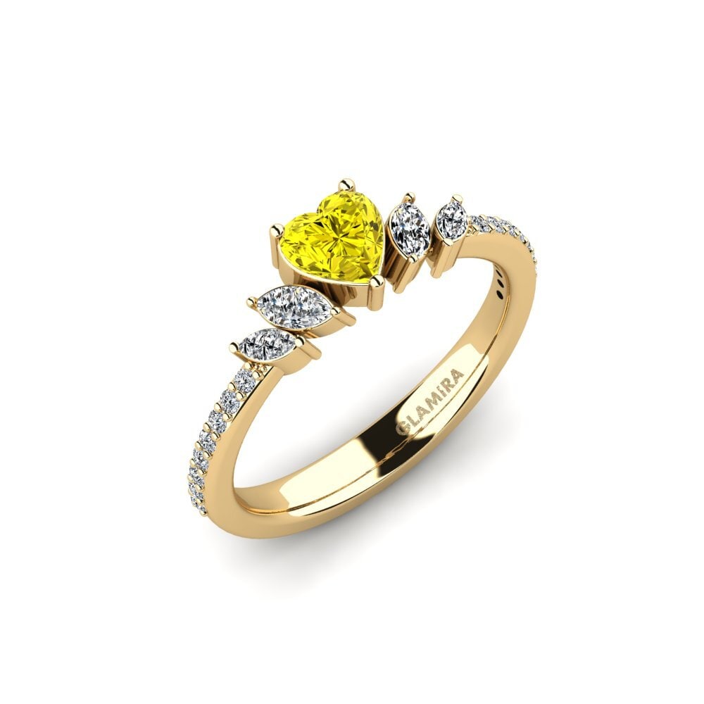 Yellow Diamond Engagement Ring Htard