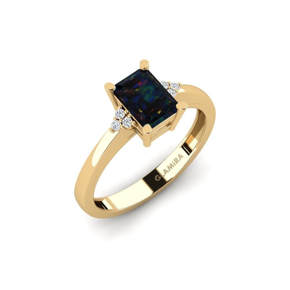 Black Opal Engagement Ring Impawn