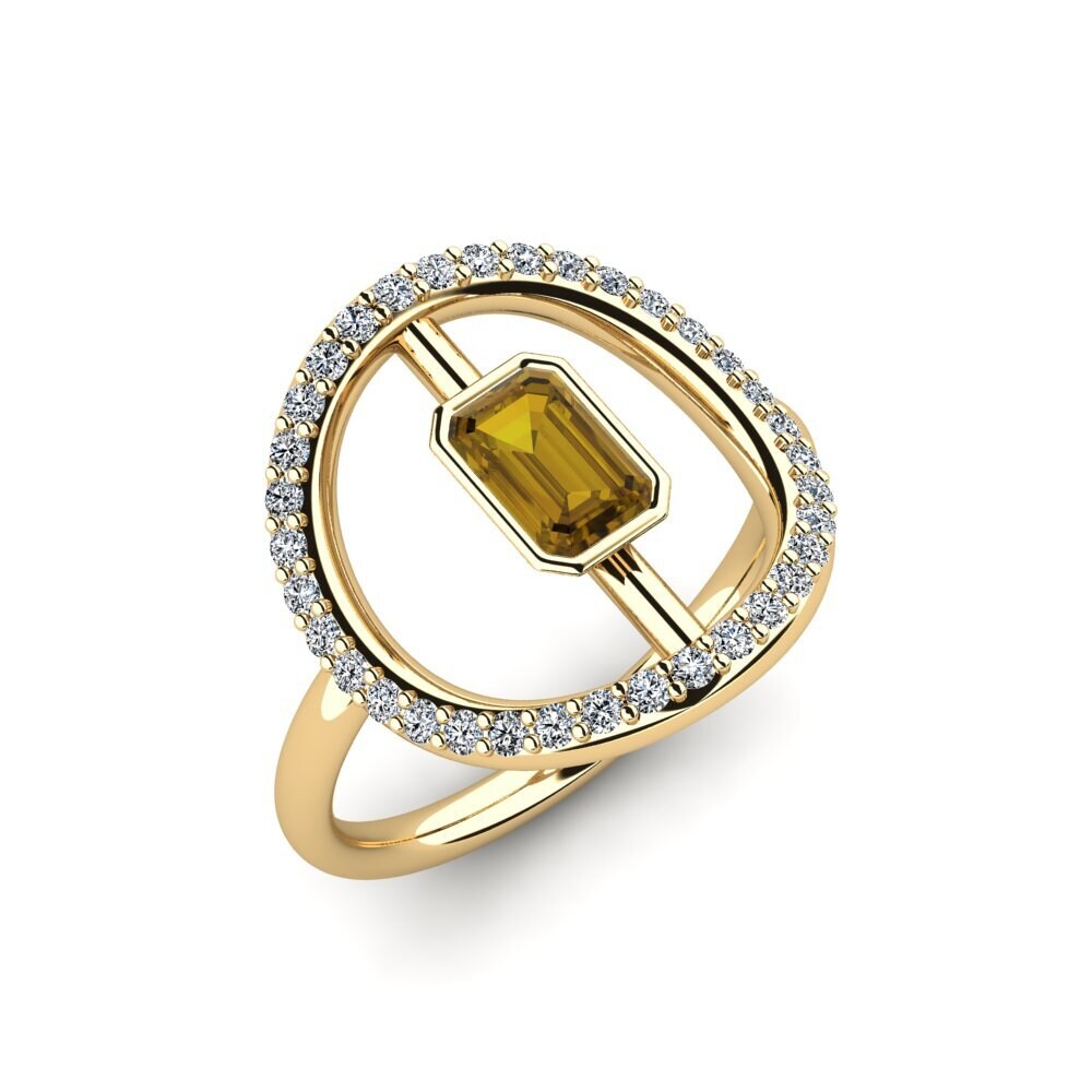 Brown Zircon Ring Jigle