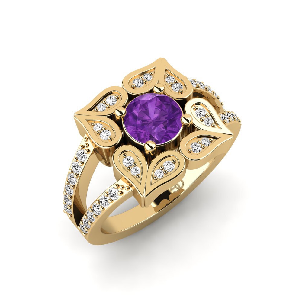 Amethyst Engagement Ring Kassie