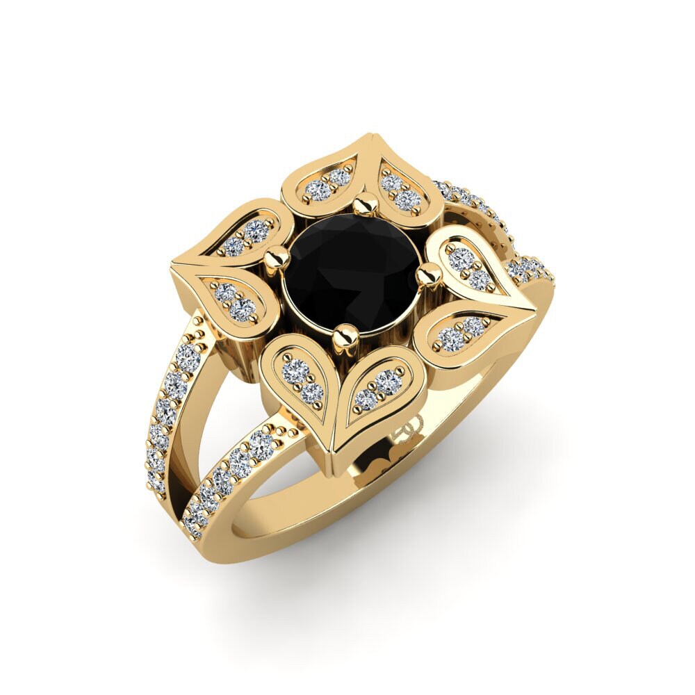 Black Diamond Engagement Ring Kassie